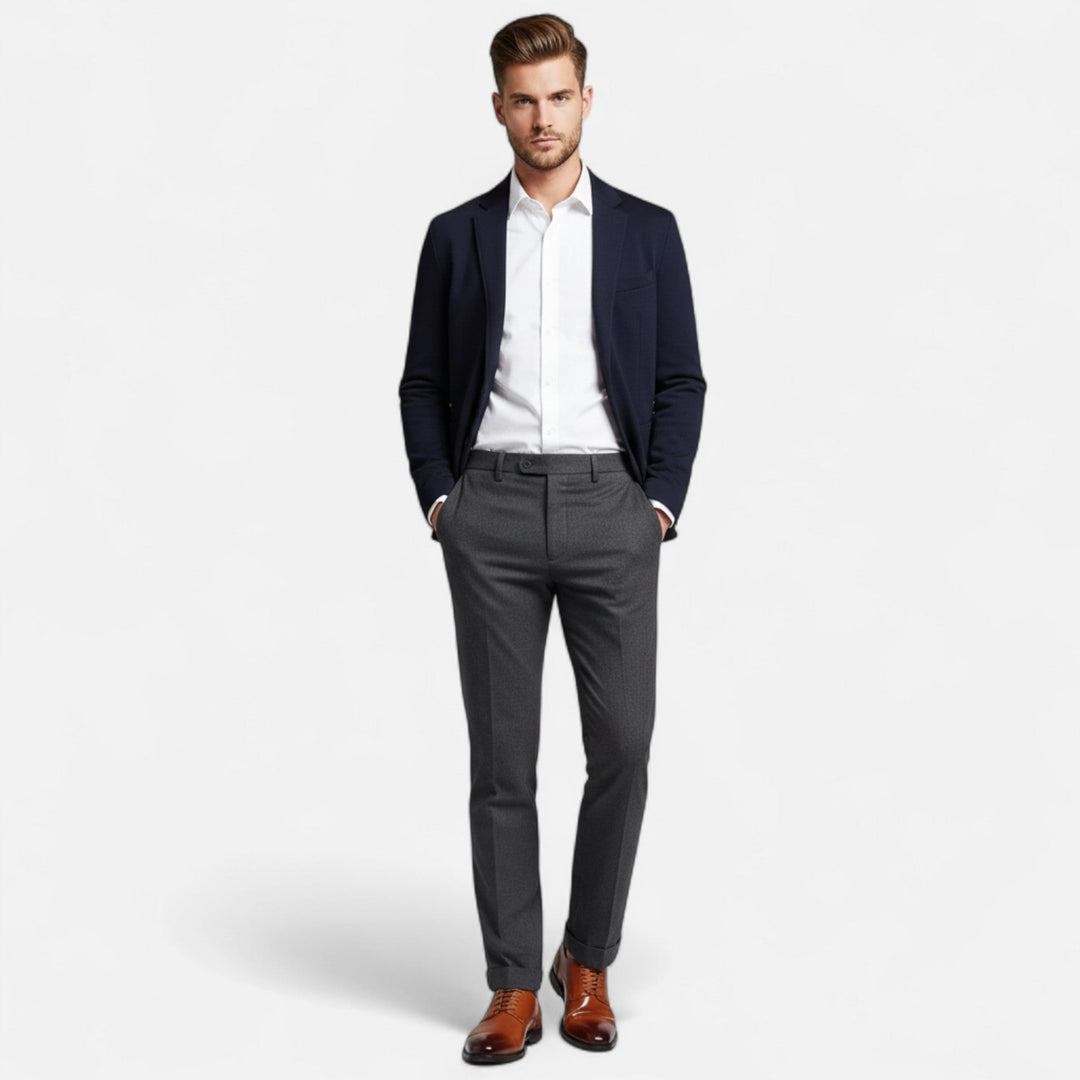 Scarpe Oxford Uomo Vera Pelle Comfort