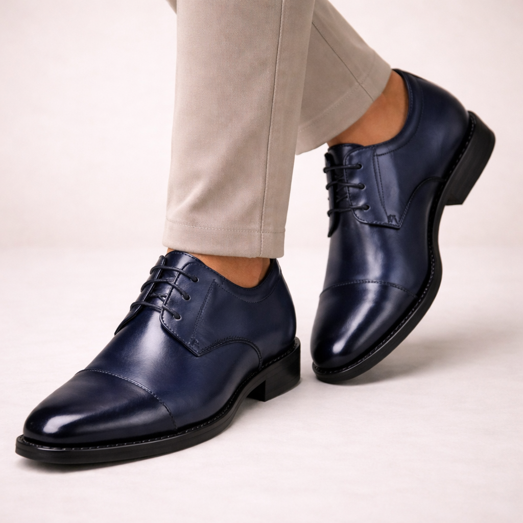 Scarpe Oxford Uomo Vera Pelle Comfort