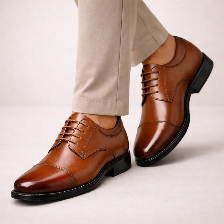 Scarpe Oxford Uomo Vera Pelle Comfort