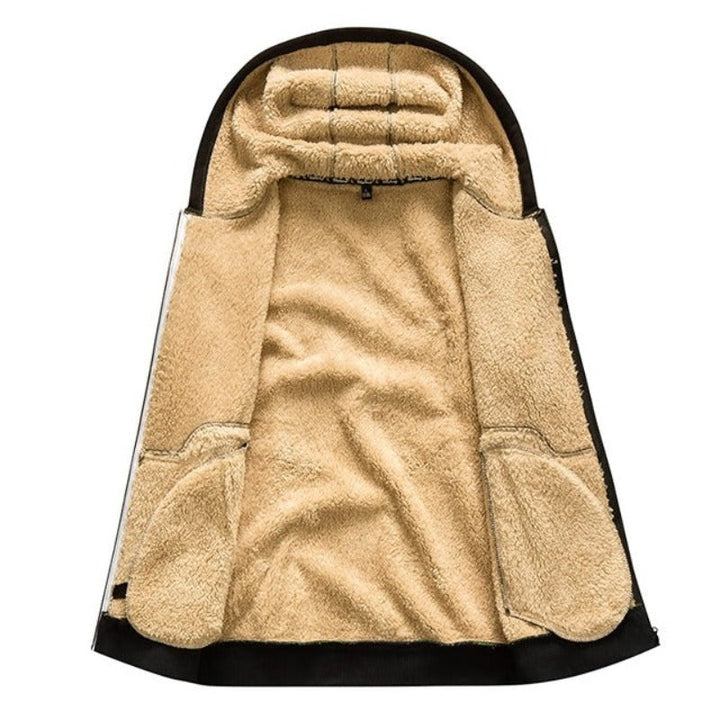 Cappotto invernale per cani, interno in pile beige, esterno nero, caldo e impermeabile, ideale per passeggiate, taglia piccola.