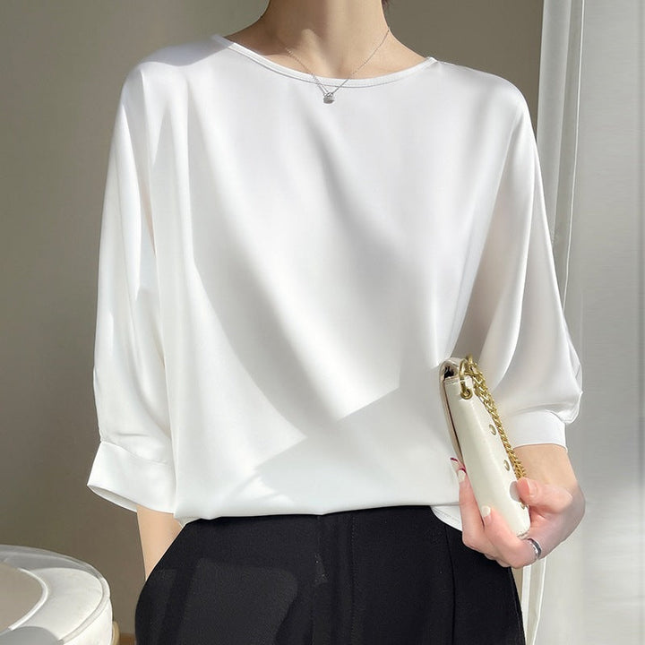 T-Shirt Larga Satinato Donna | Vestibilità Ampia & Comfort Fresco