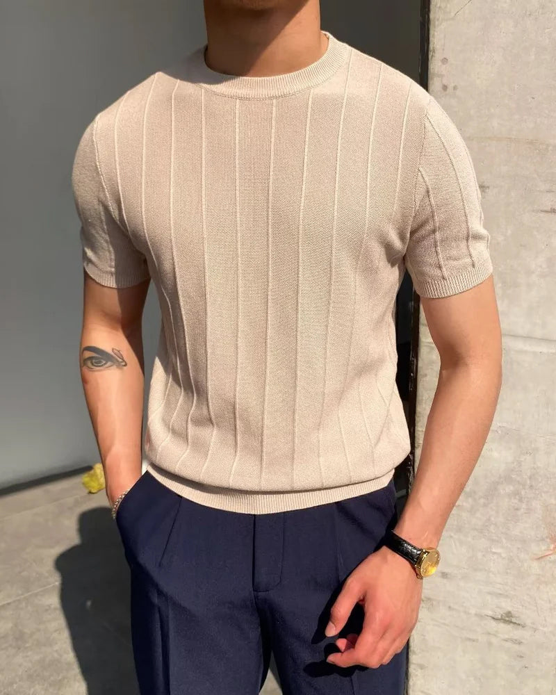 T-Shirt Uomo | Righe verticali & Vestibilità definita