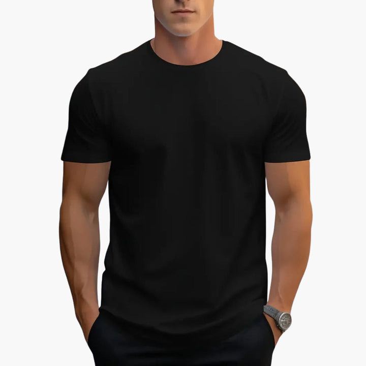 T-shirt Uomo Cotone Collo Rotondo Classico
