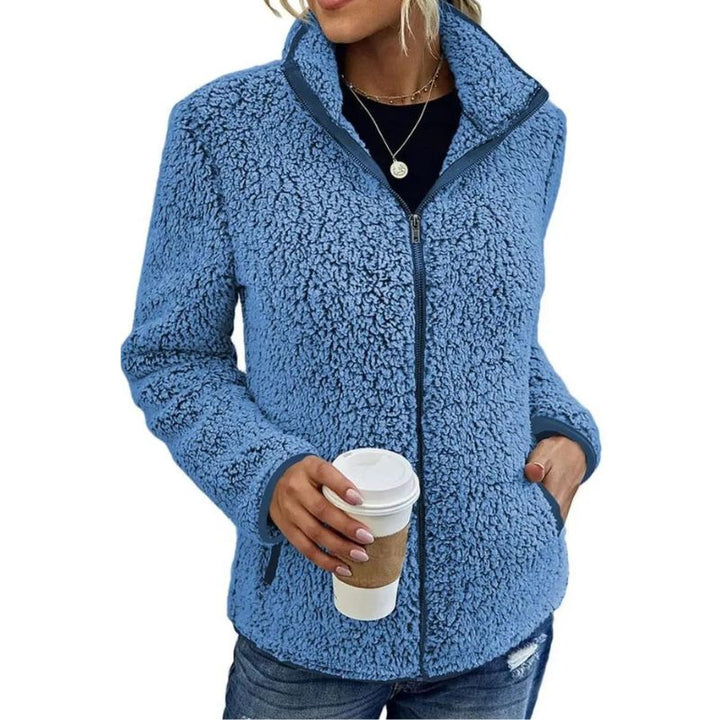 Giacca Donna in Pile Calda e Morbida Regular Fit