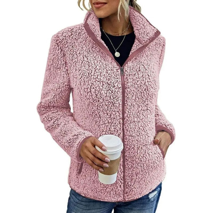 Giacca Donna in Pile Calda e Morbida Regular Fit