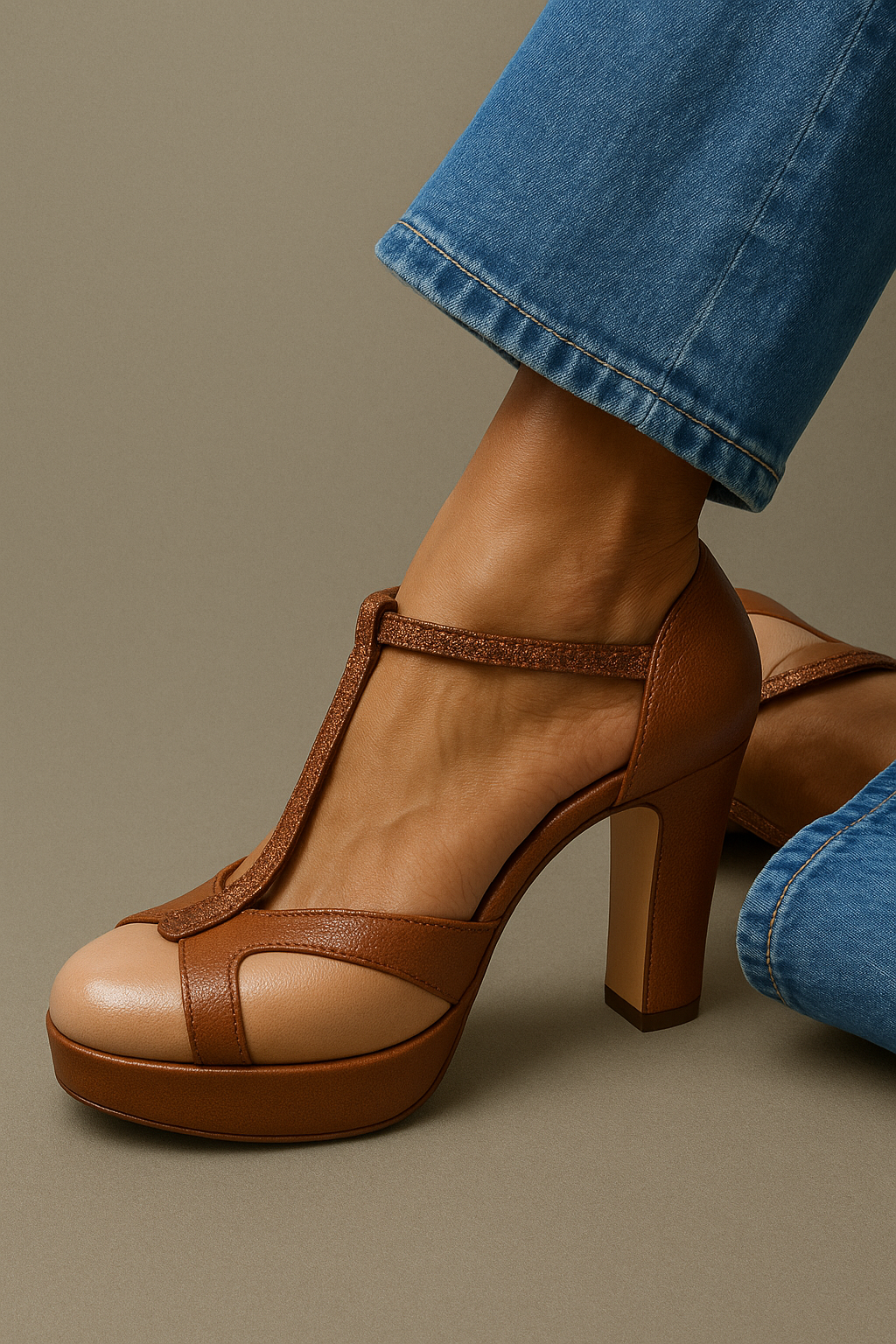 Tacchi Donna Tacco Largo Confortevole e Stabile - Vesarelli