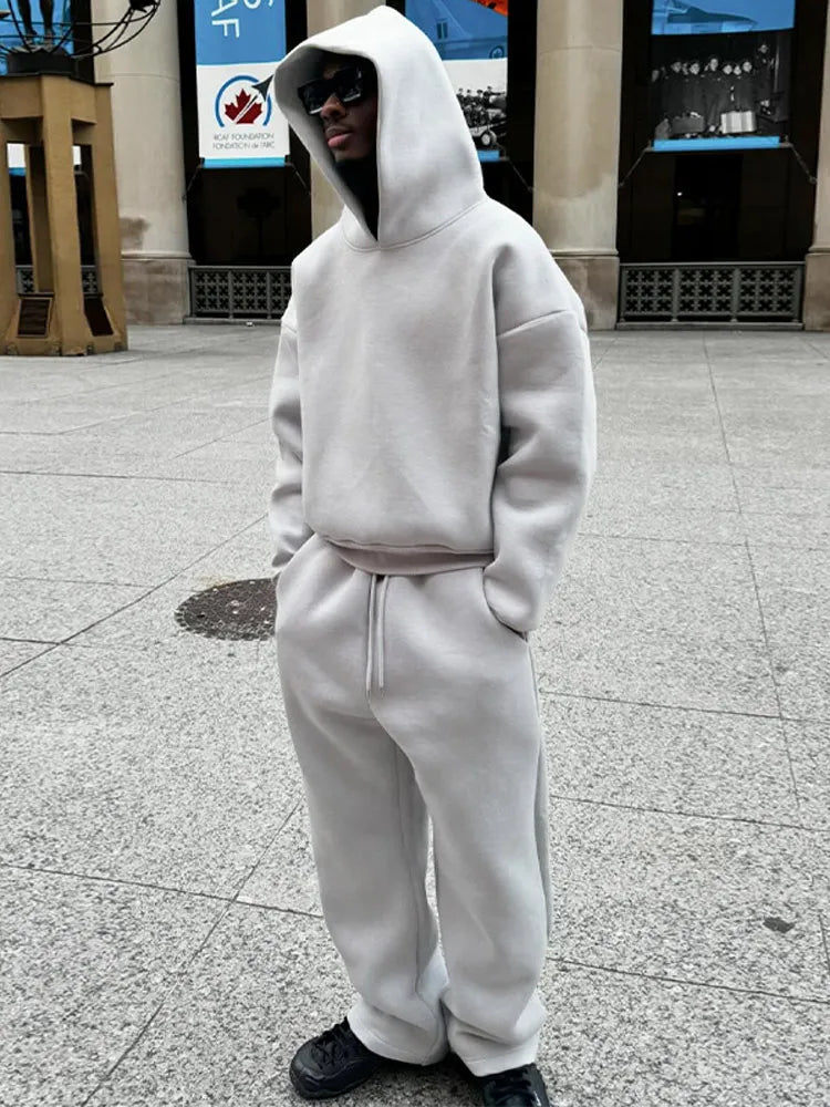 Tarex | Set Felpa Con Cappuccio Oversize E Jogger Da Uomo 1