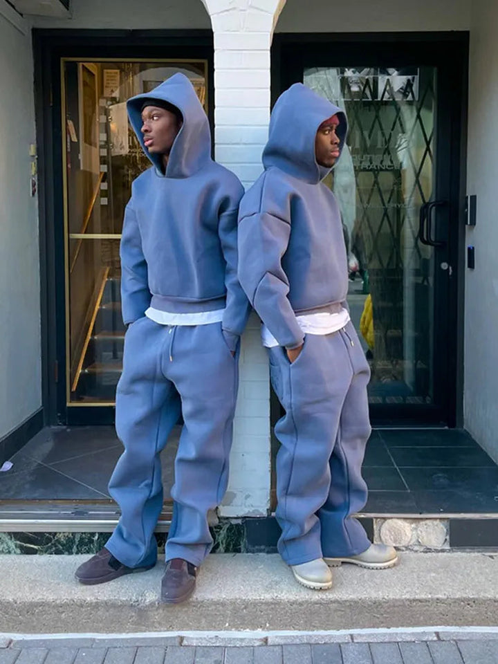 Tarex | Set Felpa Con Cappuccio Oversize E Jogger Da Uomo 11