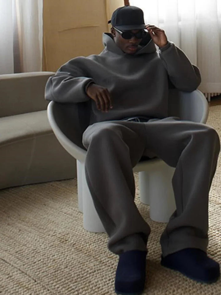 Tarex | Set Felpa Con Cappuccio Oversize E Jogger Da Uomo 13