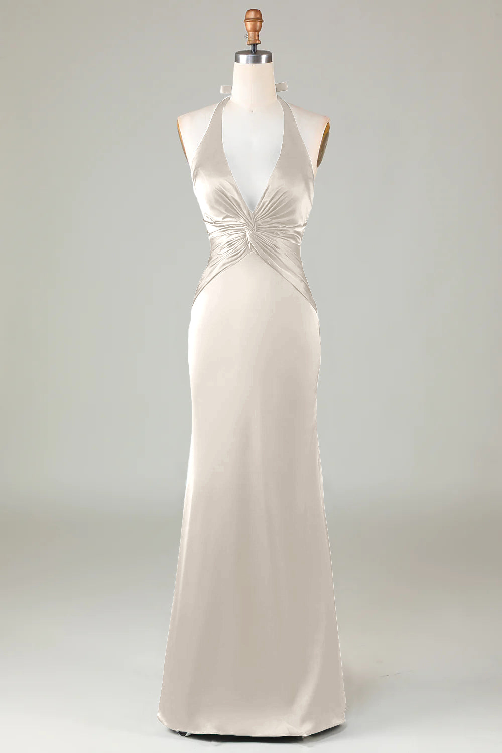 Abito Cerimonia Donna Elegante Scollo Classico