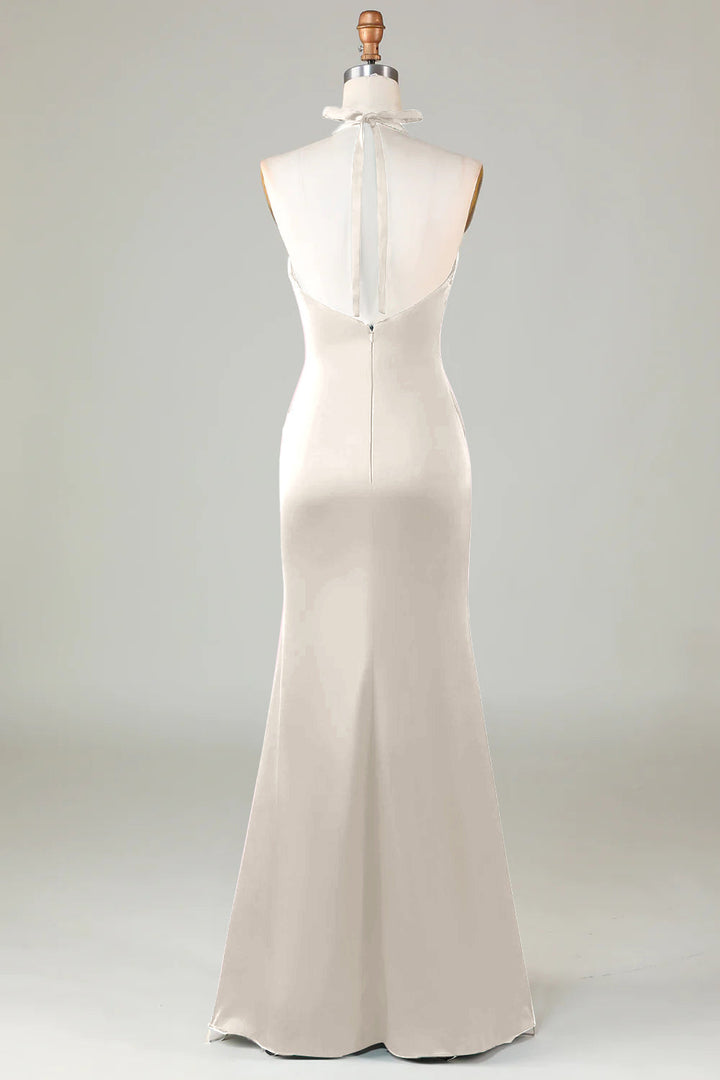 Abito Cerimonia Donna Elegante Scollo Classico