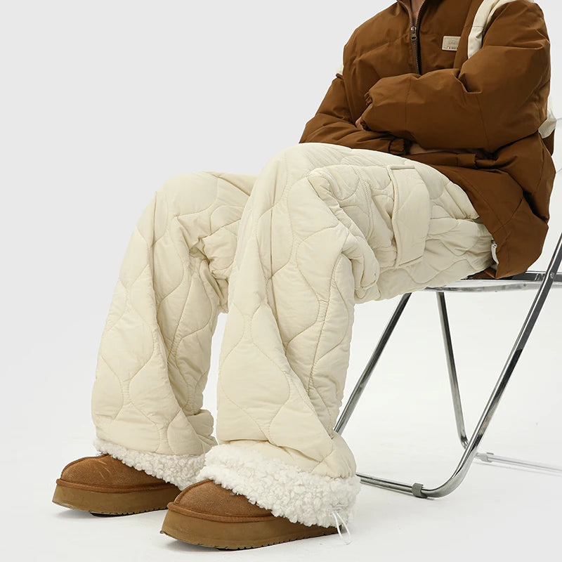 Pantaloni Uomo Trapuntati Foderati in Pile Caldi - Vesarelli