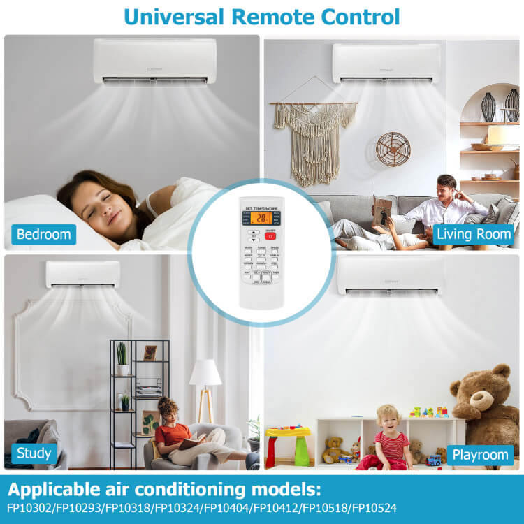 Telecomando per condizionatori d'aria multimarca - Regolatore universale per aria condizionata con configurazione rapida | Sostituzione conveniente | Per ambienti domestici e lavorativi 3