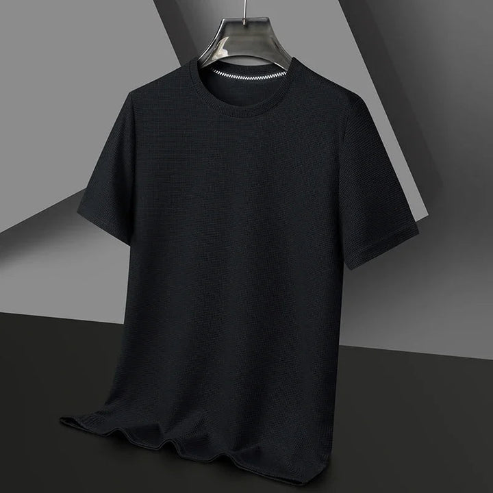 Tomas | Uomo T-Shirt Estiva in Cotone Waffle Girocollo 4