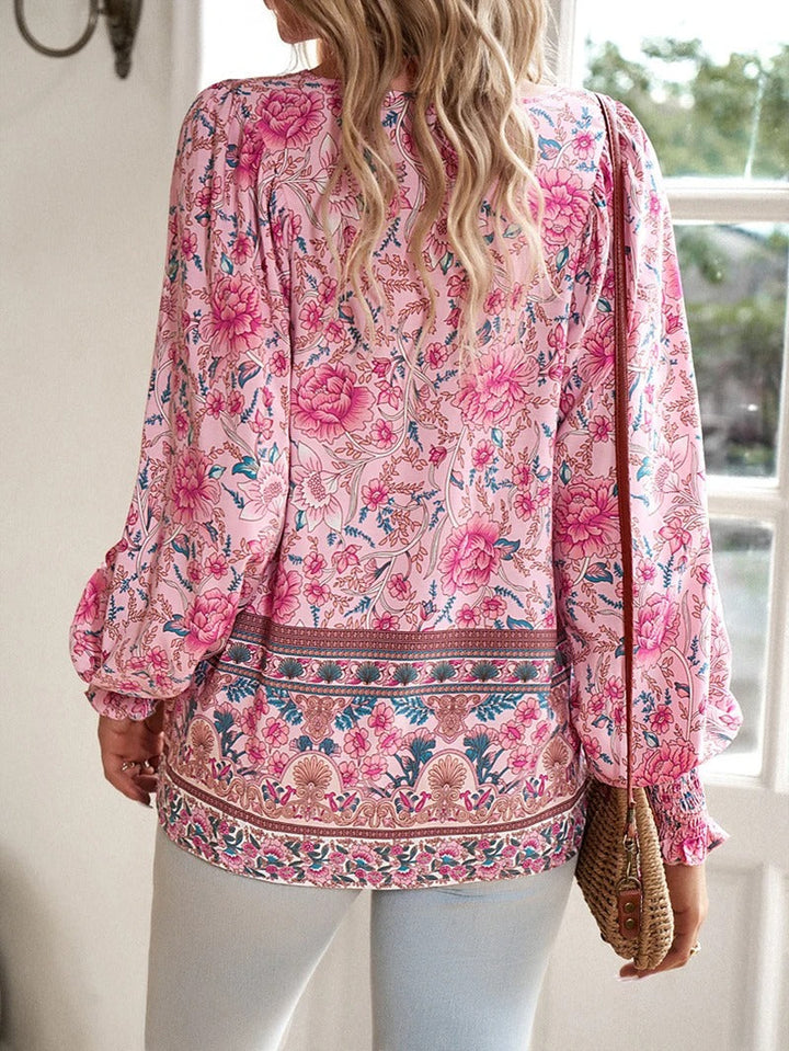 Top estivo floreale Donna | Scollo con Laccetti & Stile Boho Raffinato