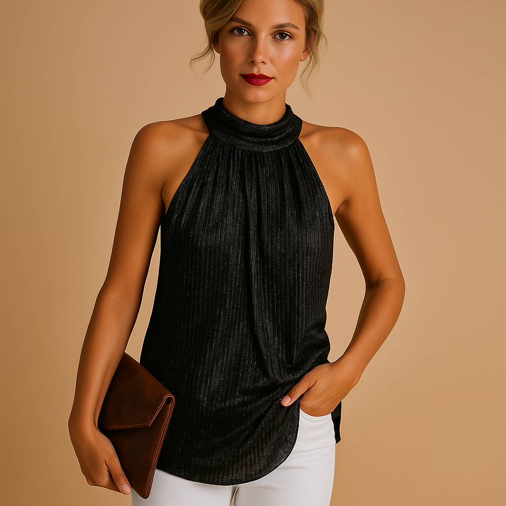 Top in pizzo chic con scollatura elegante per donna | Elvira 1