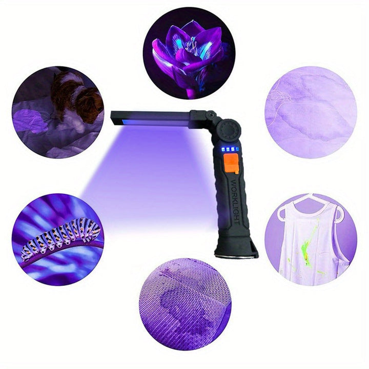 Torcia UV Ricaricabile LED Portatile per Rilevamento Urina Animali - Vesarelli