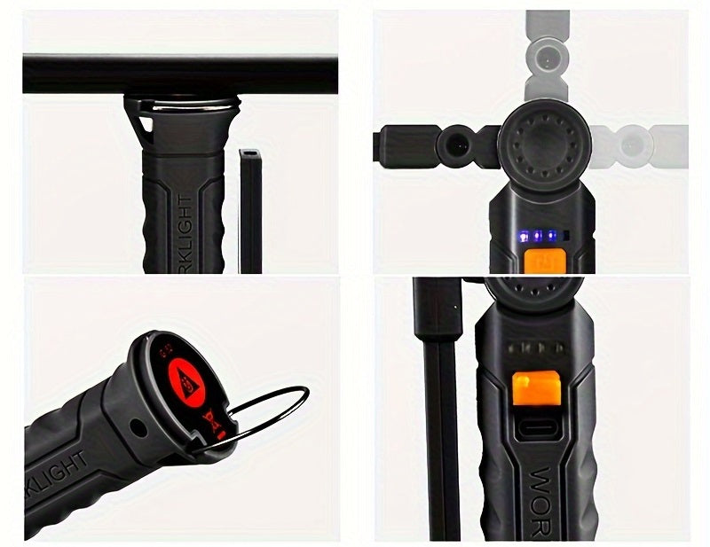 Torcia UV ricaricabile a LED portatile: luce nera per il rilevamento dell'urina degli animali domestici, la pulizia delle macchie e gli elementi essenziali per esterni 4