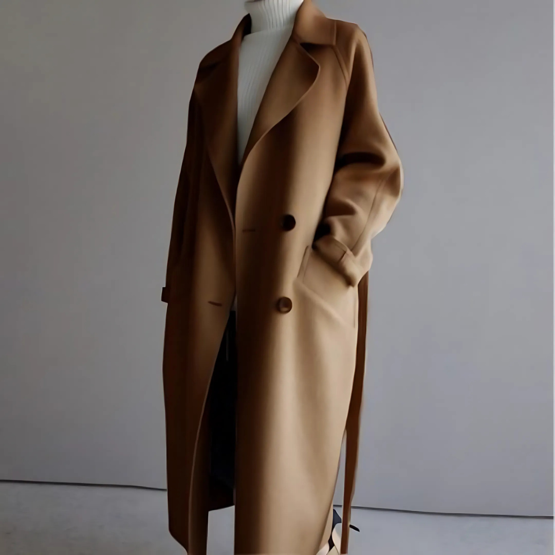 Trench Donna Tessuto Tecnico Caldo Vestibilità Classica - Vesarelli