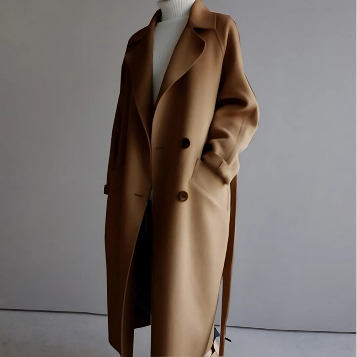 Trench Donna Tessuto Tecnico Caldo Vestibilità Classica - Vesarelli