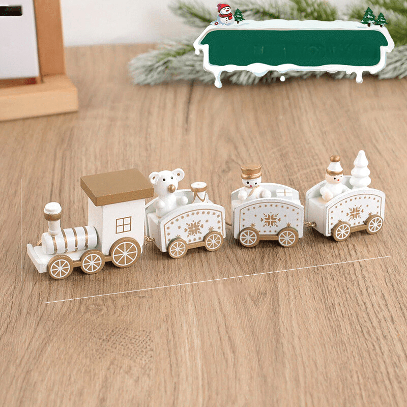 Decorazione Natalizia Unisex Trenino Legno da Tavolo - Vesarelli