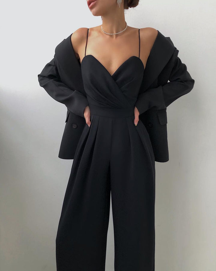 Tuta Donna Larga Tessuto Autunnale Casual - Vesarelli