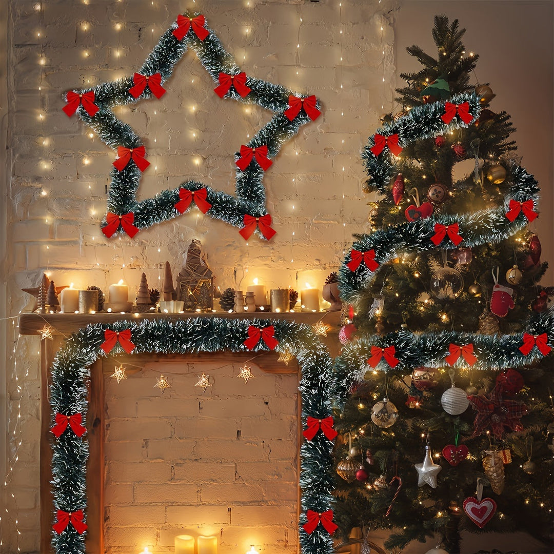 TwinkleTinsel – Set di 2 luci natalizie a LED per uso interno ed esterno 4