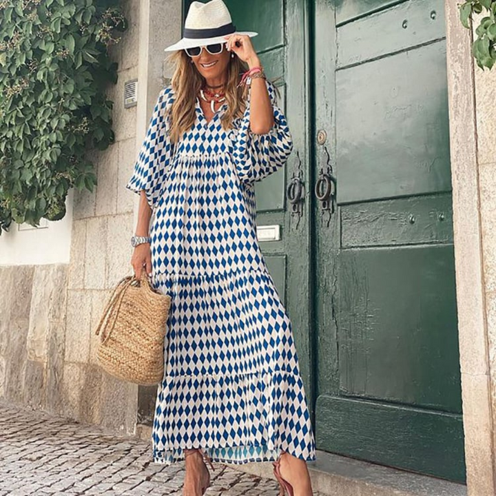 Abito Maxi Donna Floreale Stile Boho