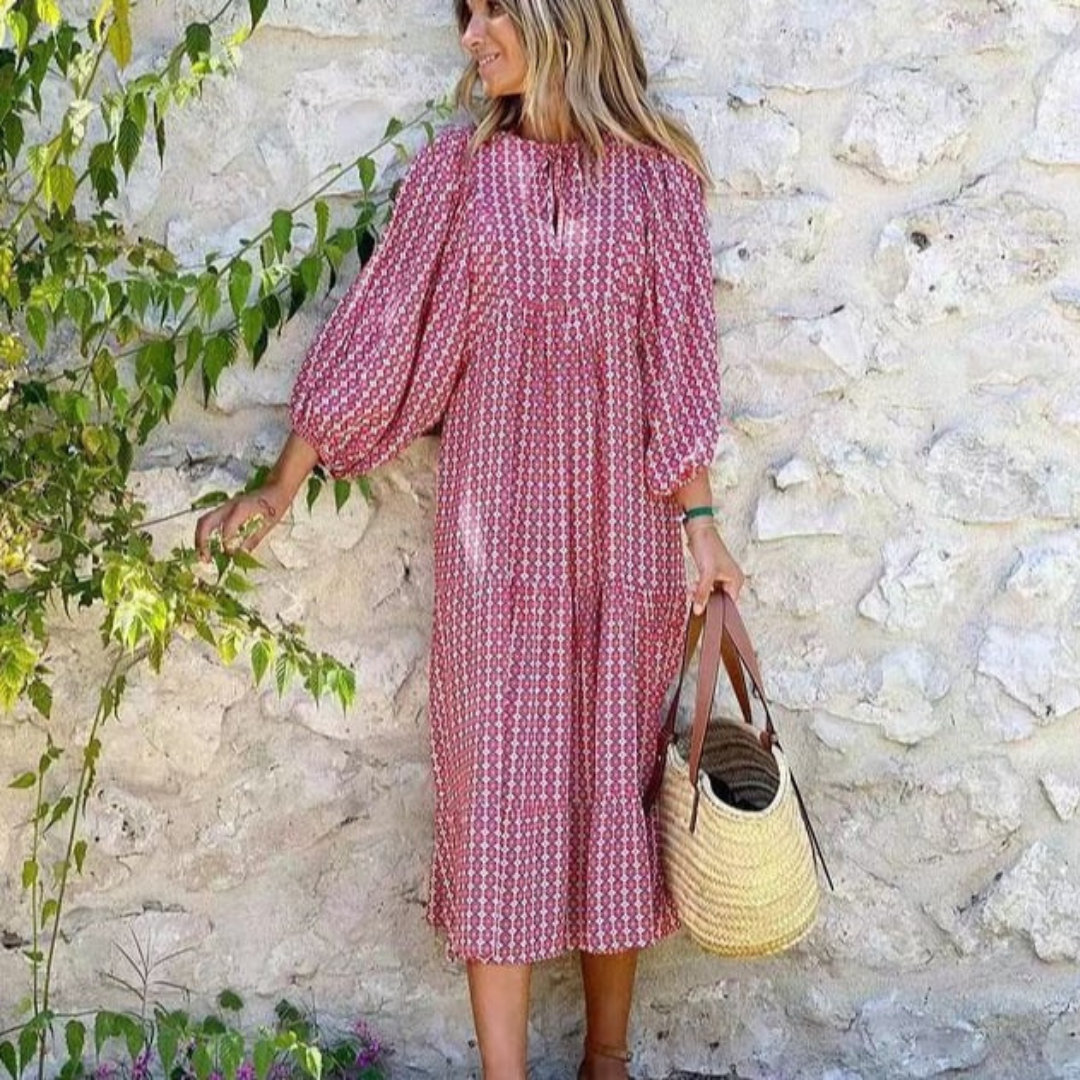 Abito Maxi Donna Floreale Stile Boho
