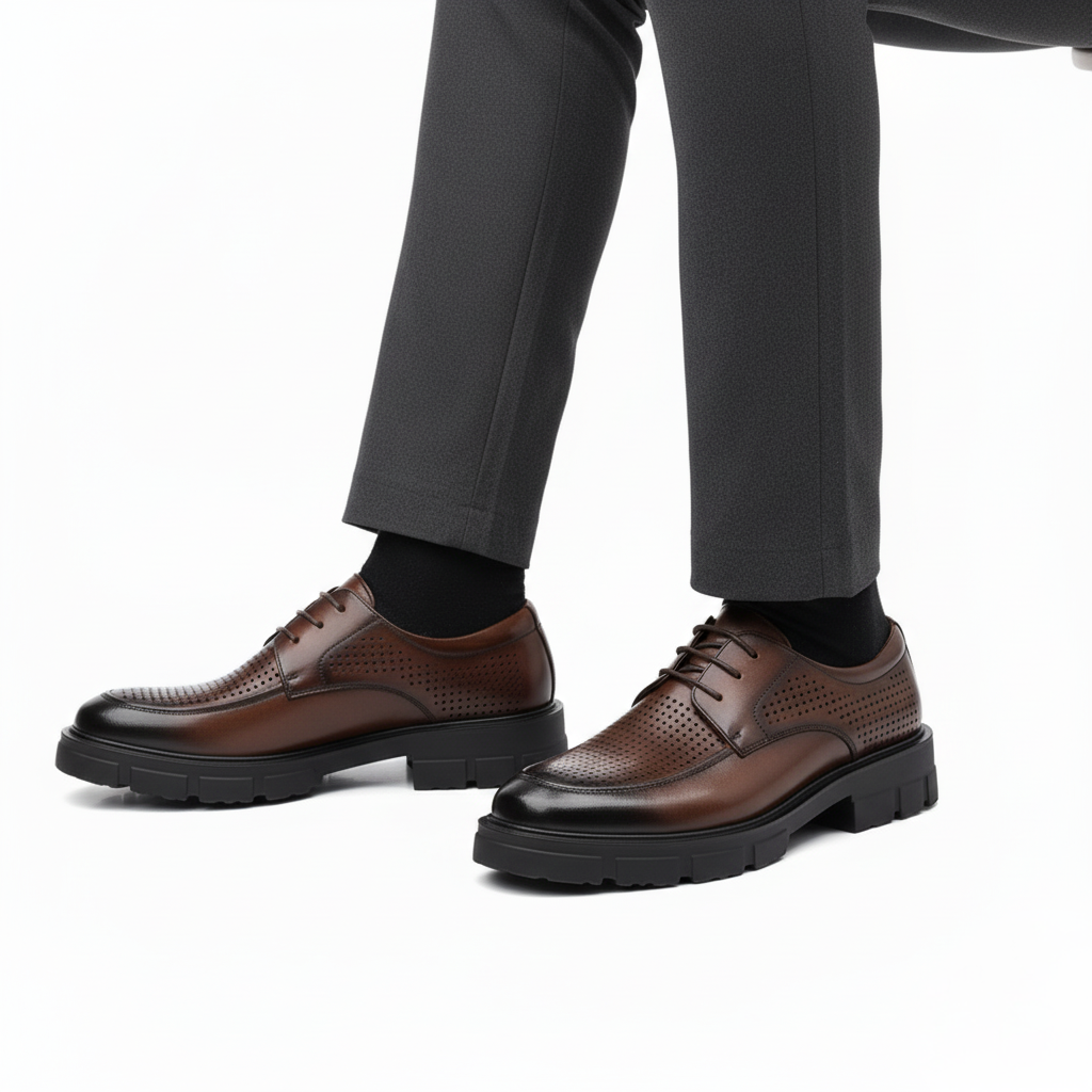 Scarpa Uomo con Rialzo Interno Stile Classico