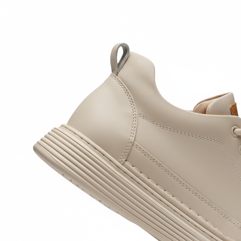 Sneakers Uomo con Rialzo Nascosto Design Minimalista Moderno