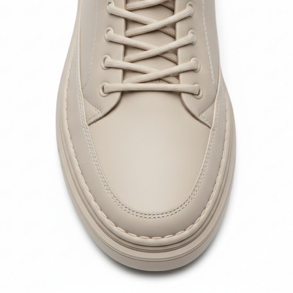 Sneakers Uomo con Rialzo Nascosto Design Minimalista Moderno