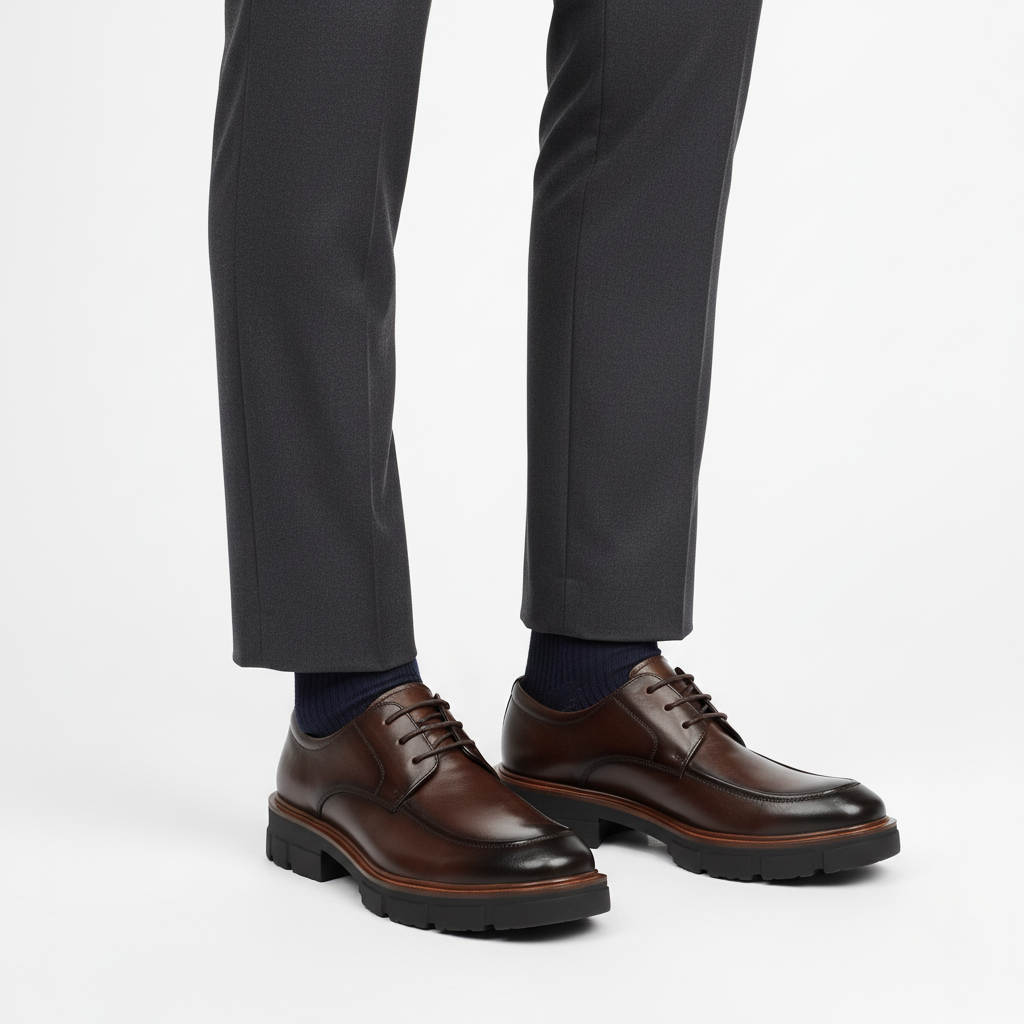 Scarpa Uomo con Rialzo Interno Stile Classico