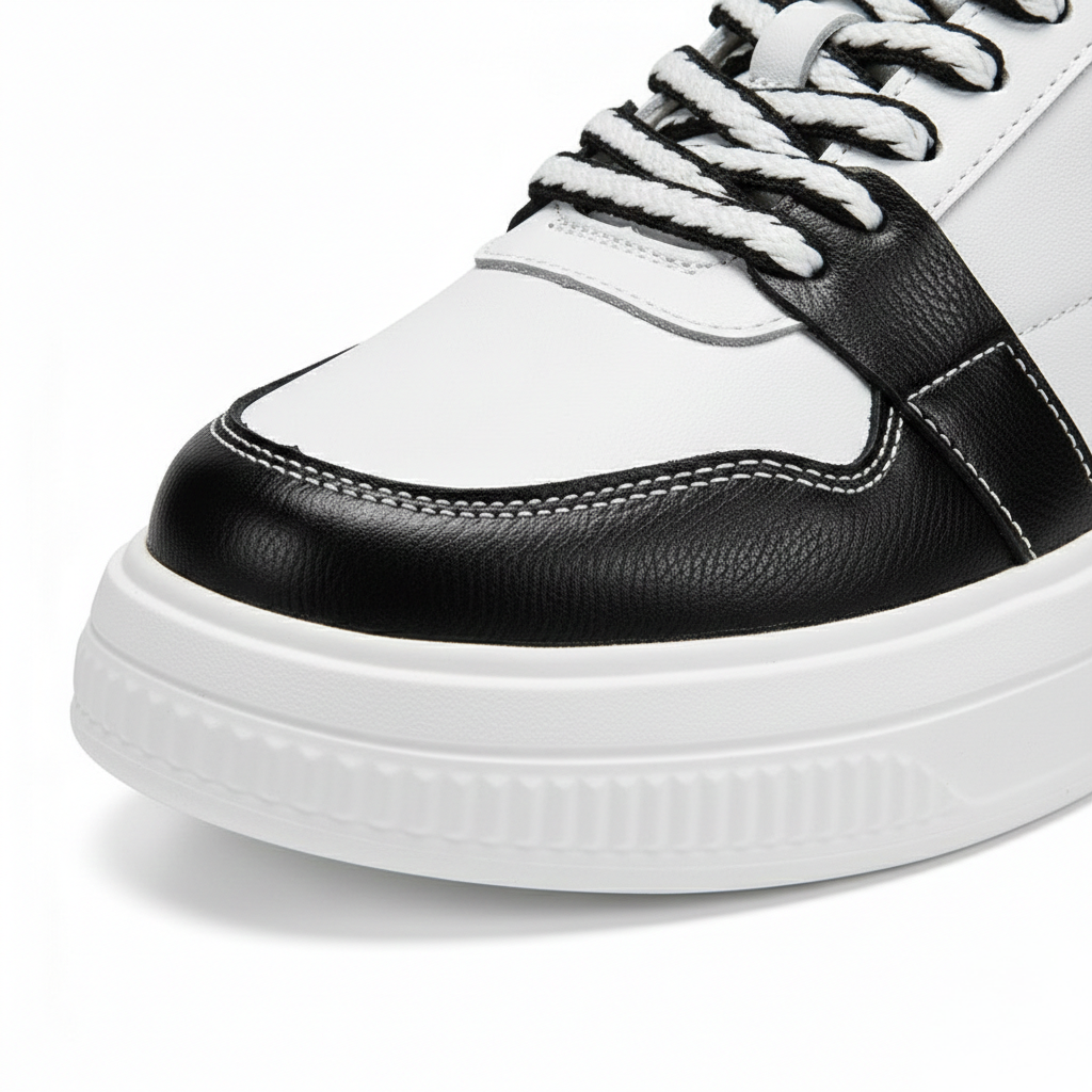 Sneakers Uomo con Rialzo Interno e Dettagli Comfort