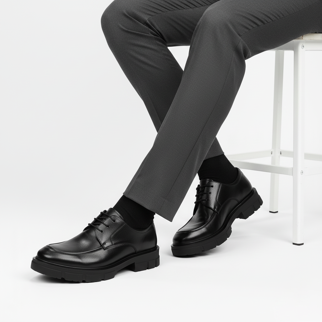 Scarpa Uomo con Rialzo Interno Stile Classico