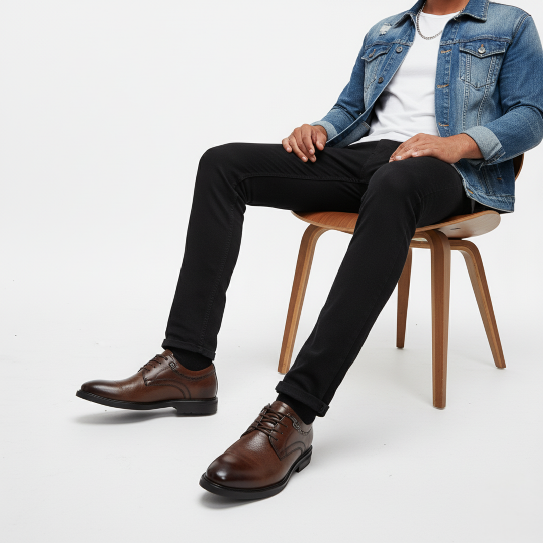 Scarpa Uomo con Rialzo Interno Classica Elegante