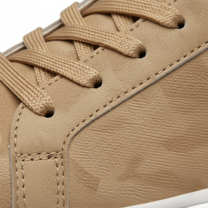 Sneakers Uomo con Rialzo Interno e Texture Morbida Comfort