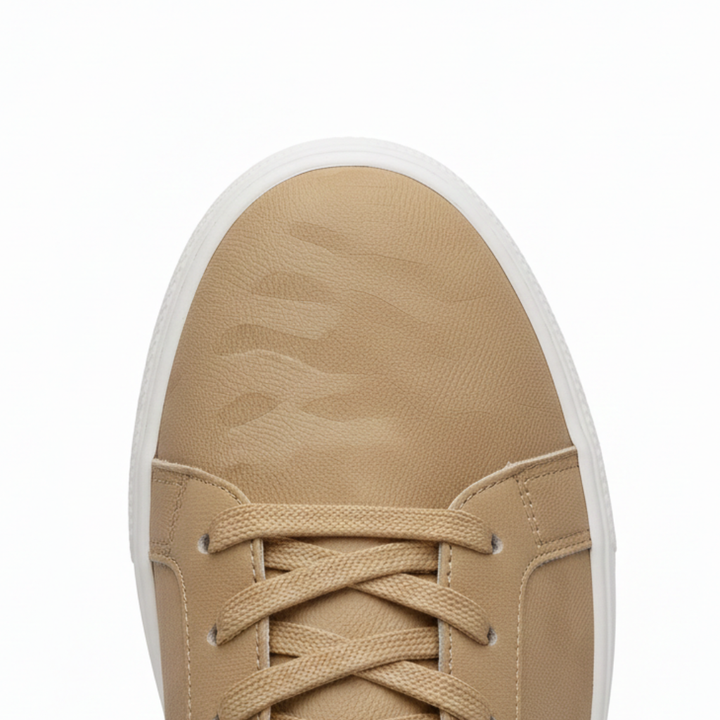 Sneakers Uomo con Rialzo Interno e Texture Morbida Comfort