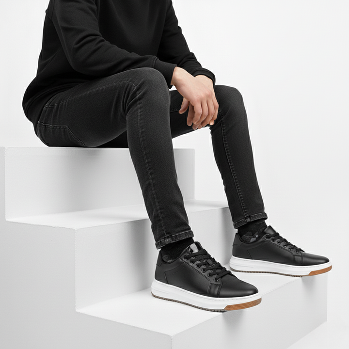 Sneakers Uomo con Rialzo Interno e Suola Robusta Comfort