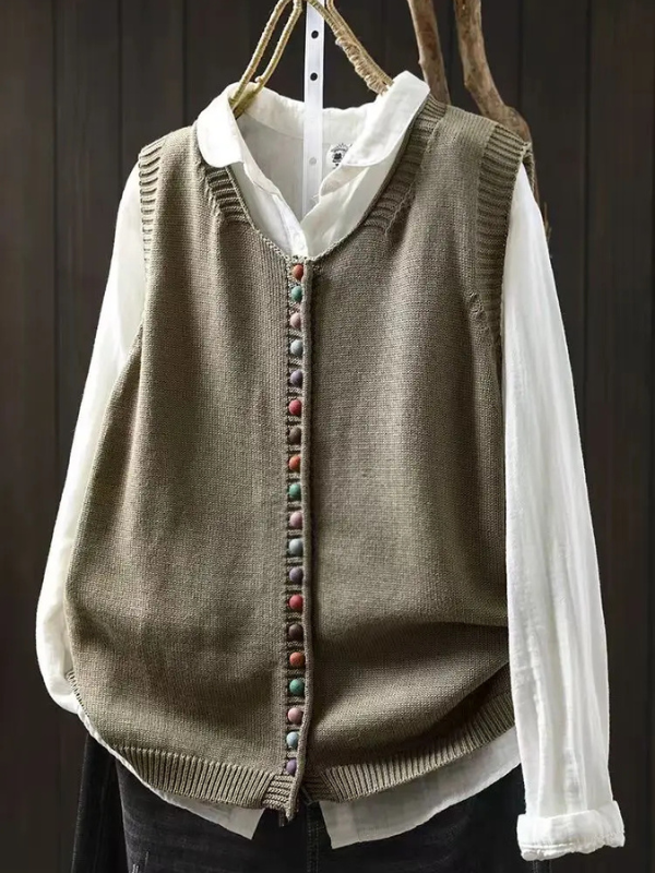 Cardigan Donna Ampio Scollo a V Maniche Corte