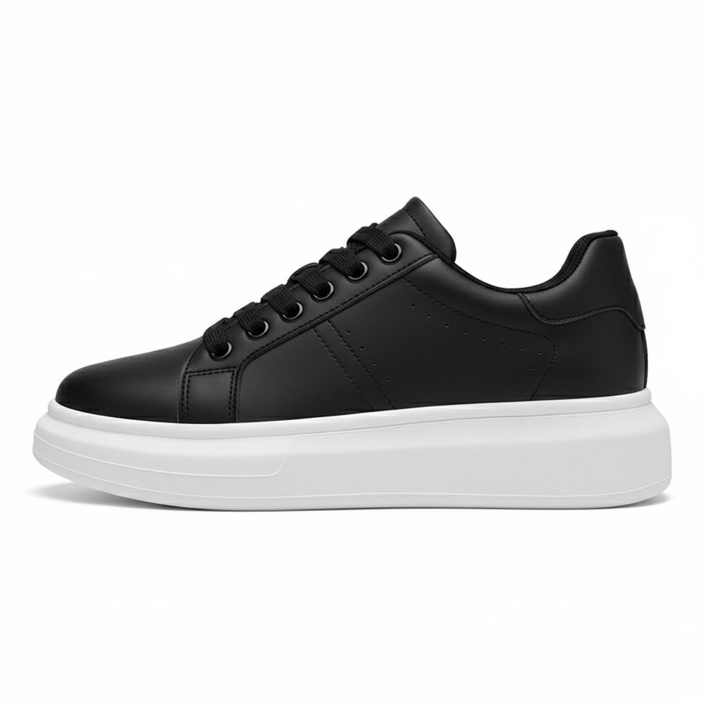 Sneakers Uomo con Rialzo Interno Design Pulito Comfort