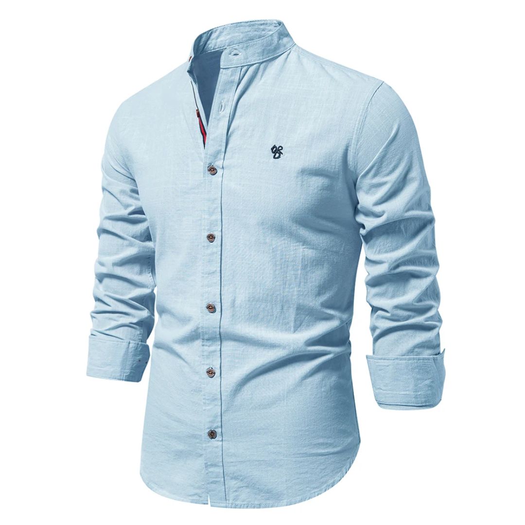 Camicia Uomo in Cotone Manica Lunga Resistente Classica