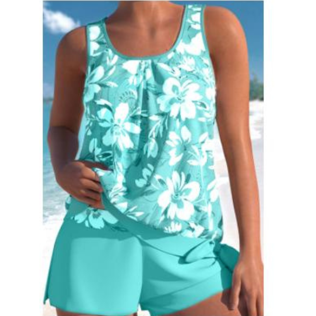 Costume da Bagno Donna Due Pezzi e Pantaloncini Estivi - Vesarelli