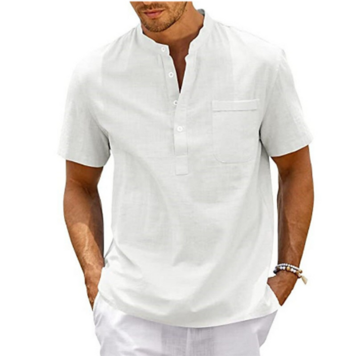 Camicia Uomo Casual Tessuto Morbido Vestibilità Regolare - Vesarelli