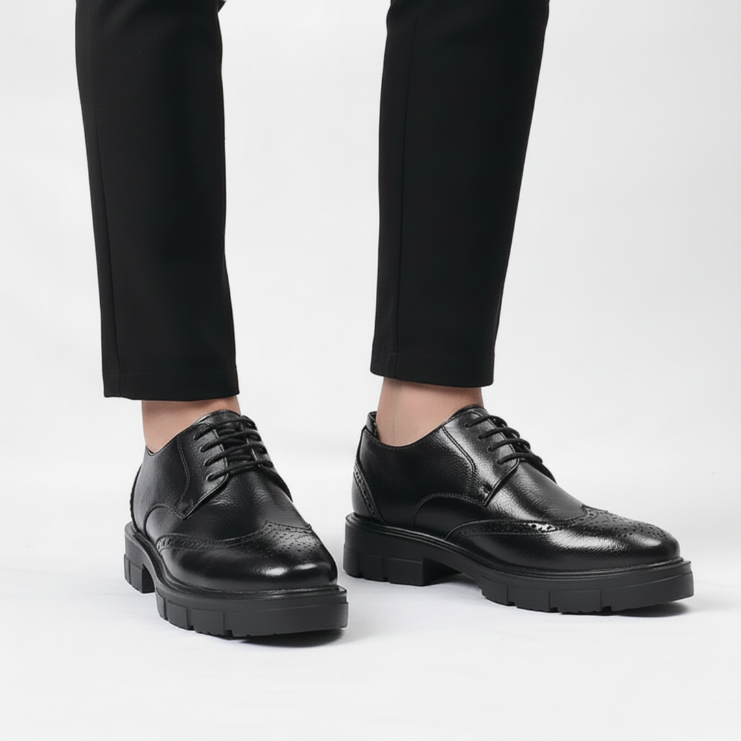 Scarpa Uomo con Rialzo Invisibile Stile Formale