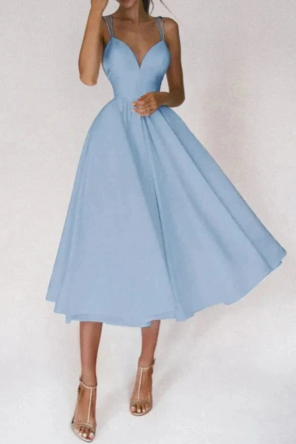 Abito Midi Donna Raffinato Elegante Taglio Dritto
