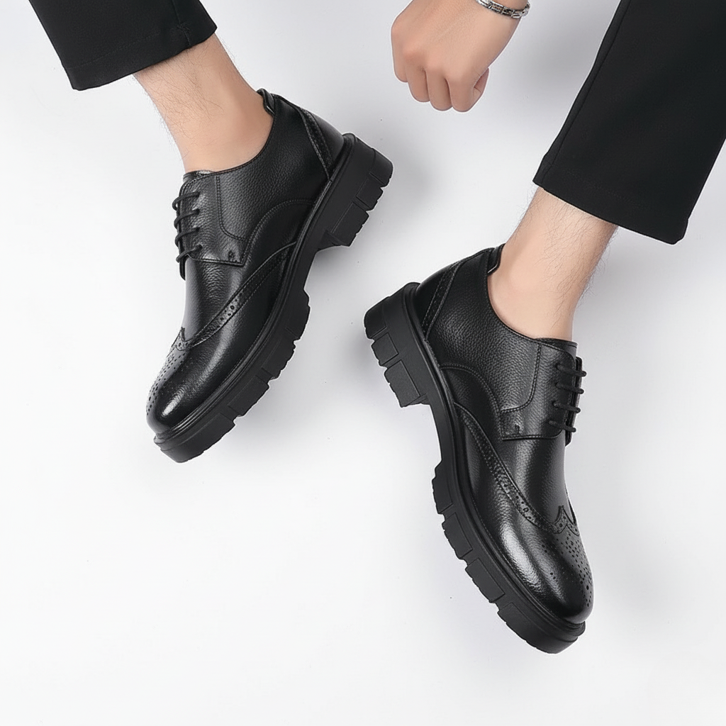 Scarpa Uomo con Rialzo Invisibile Stile Formale
