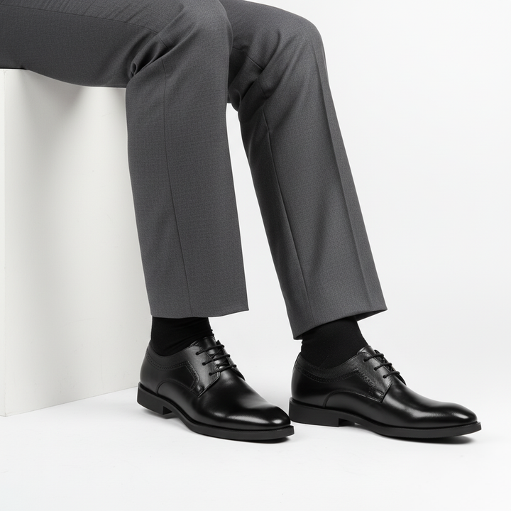 Scarpa Uomo Rialzante Stile Classico Vestibilità Naturale