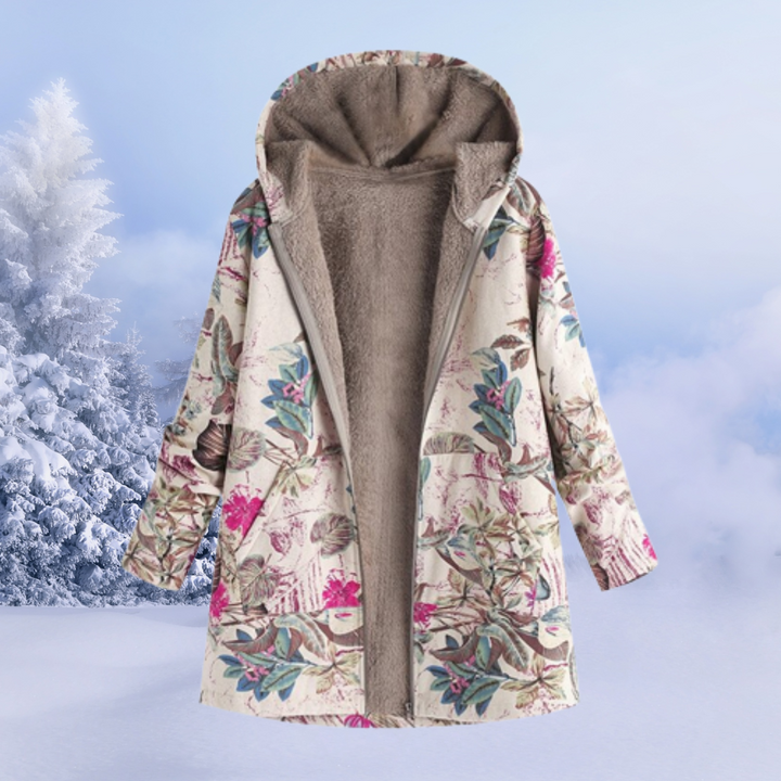 Giacca Donna Estiva Elegante Motivo Floreale Slim Fit - Vesarelli