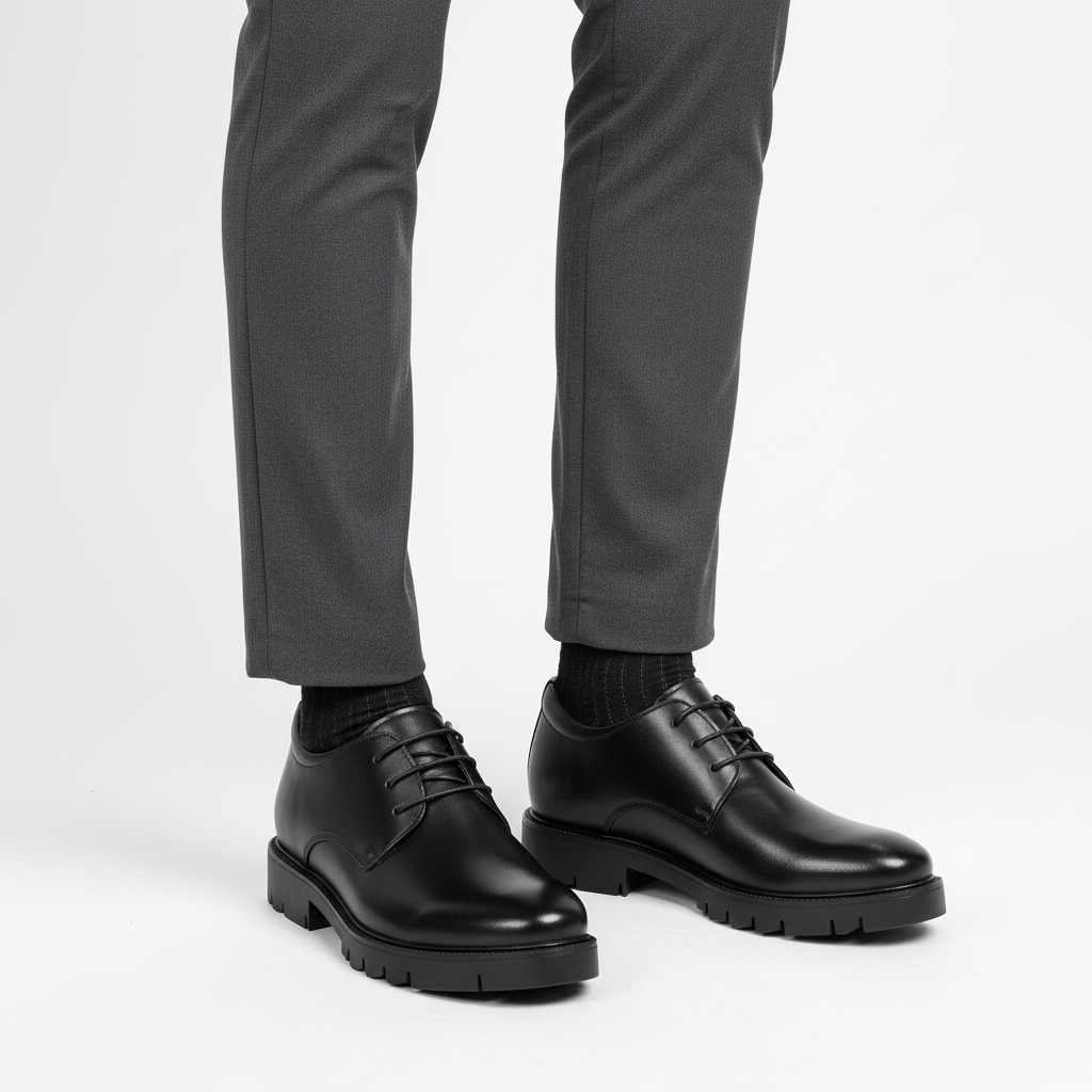 Scarpa Uomo Elegante Rialzo Interno Comfort